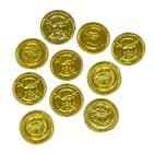 60 x Gold Pirate Coins Play Money (Packs of 10) Wholesale Bulk Buy Henbrandt
